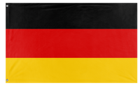 A mockup of the custom flag 'Germany flag' on a white background