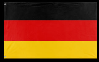 A mockup of the custom flag 'Germany flag' on a white background