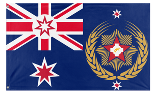 A mockup of the custom flag 'NSW flag' on a white background