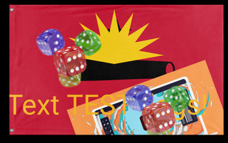 A mockup of the custom flag 'T flag' on a white background