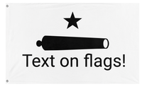 A mockup of the custom flag 'King flag' on a white background