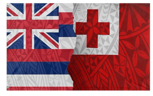A mockup of the custom flag 'Lavinia flag' on a white background