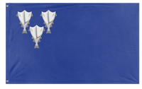 A mockup of the custom flag 'Revolutionary Iceland flag' on a white background