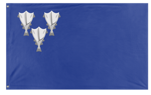 A mockup of the custom flag 'Revolutionary Iceland flag' on a white background