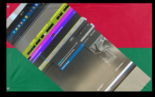 A mockup of the custom flag 'T flag' on a white background