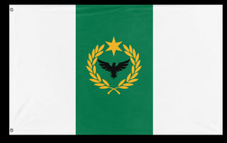 A mockup of the custom flag 'Freedom flag' on a white background