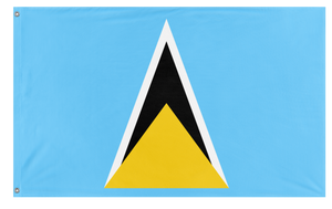 A mockup of the custom flag 'Saint lucia flag' on a white background