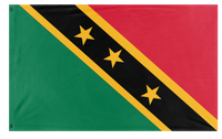 A mockup of the custom flag 'Saint Marie flag' on a white background