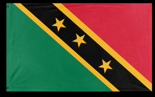 A mockup of the custom flag 'Saint Marie flag' on a white background