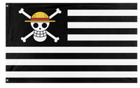 A mockup of the custom flag 'American one Piece flag' on a white background