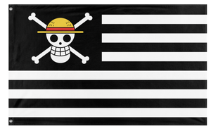 A mockup of the custom flag 'American one Piece flag' on a white background
