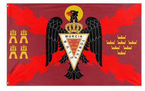 A mockup of the custom flag 'vf flag' on a white background