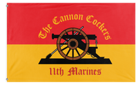 A mockup of the custom flag 'CannonCocker_9_24_25 flag' on a white background