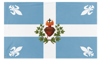 A mockup of the custom flag 'Carillon Sacre-Coeur 2 flag' on a white background