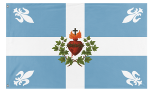 A mockup of the custom flag 'Carillon Sacre-Coeur 2 flag' on a white background