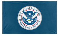 A mockup of the custom flag 'ICE flag' on a white background