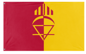 A mockup of the custom flag 'Thing flag' on a white background