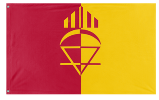 A mockup of the custom flag 'Thing flag' on a white background