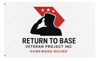 A mockup of the custom flag 'RTB Salute Flag' on a white background