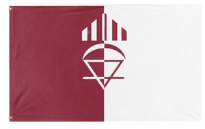 A mockup of the custom flag 'Thing flag' on a white background