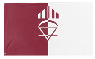 A mockup of the custom flag 'Thing flag' on a white background