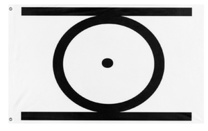 A mockup of the custom flag 'CircumPunct flag' on a white background