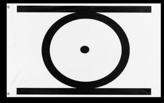 A mockup of the custom flag 'CircumPunct flag' on a white background