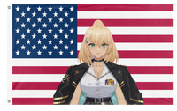 A mockup of the custom flag 'Josie flag' on a white background