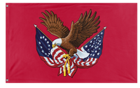 A mockup of the custom flag 'American Constitutional Government flag' on a white background