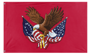 A mockup of the custom flag 'American Constitutional Government flag' on a white background