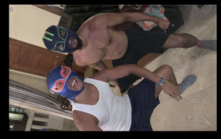 A mockup of the custom flag 'KING BED BROTHERS flag' on a white background