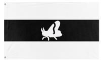 A mockup of the custom flag 'Karkosia flag' on a white background