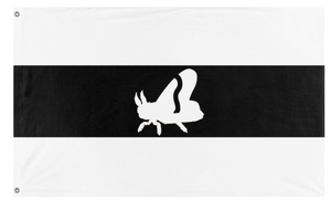 A mockup of the custom flag 'Karkosia flag' on a white background