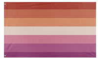 A mockup of the custom flag 'wlw flag' on a white background
