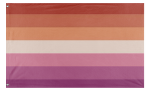 A mockup of the custom flag 'wlw flag' on a white background