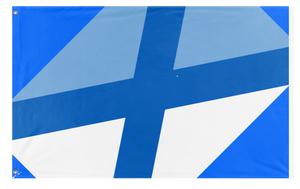 A mockup of the custom flag 'Pembroke, Massachusetts flag' on a white background