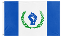 A mockup of the custom flag 'Myflagig' on a white background