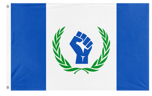 A mockup of the custom flag 'Myflagig' on a white background