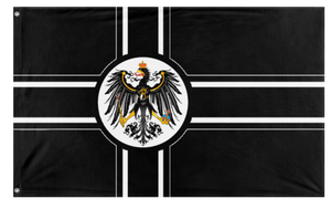 A mockup of the custom flag 'A flag of my nation lintonia' on a white background