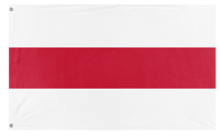 A mockup of the custom flag 'Belarussian Opposition flag' on a white background