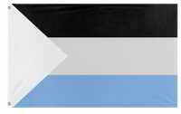 A mockup of the custom flag 'Sun Bleached Palestine flag' on a white background