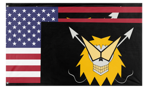 A mockup of the custom flag 'Jayden  flag' on a white background
