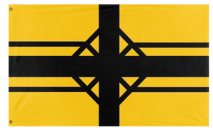 A mockup of the custom flag 'Scranton Redesign flag' on a white background