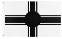 A mockup of the custom flag 'SUNG SIEW EMPIRE flag' on a white background