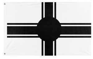 A mockup of the custom flag 'SUNG SIEW EMPIRE flag' on a white background