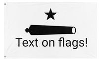 A mockup of the custom flag 'Nah flag' on a white background