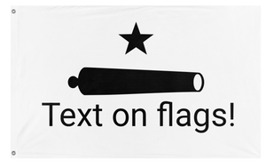 A mockup of the custom flag 'Nah flag' on a white background
