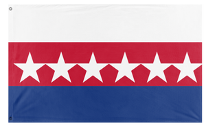 A mockup of the custom flag 'Republic Of Austrailia flag' on a white background