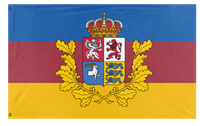 A mockup of the custom flag 'Baltic Federation flag' on a white background