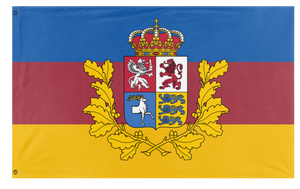 A mockup of the custom flag 'Baltic Federation flag' on a white background